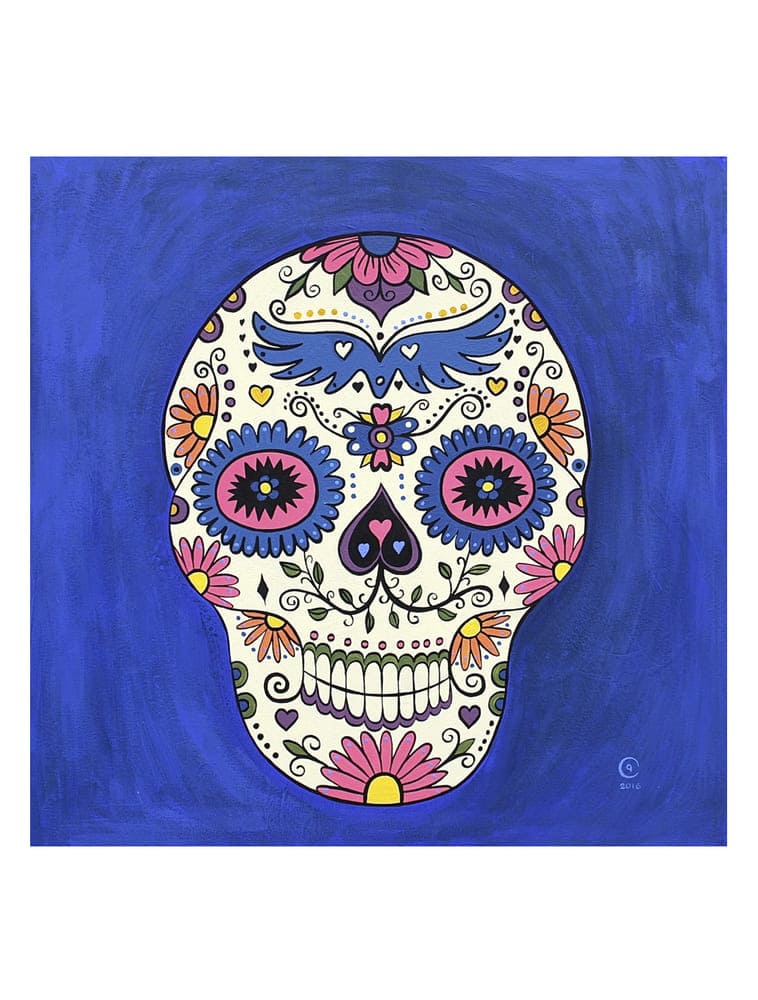 Sugar Skull Wings Art-Print