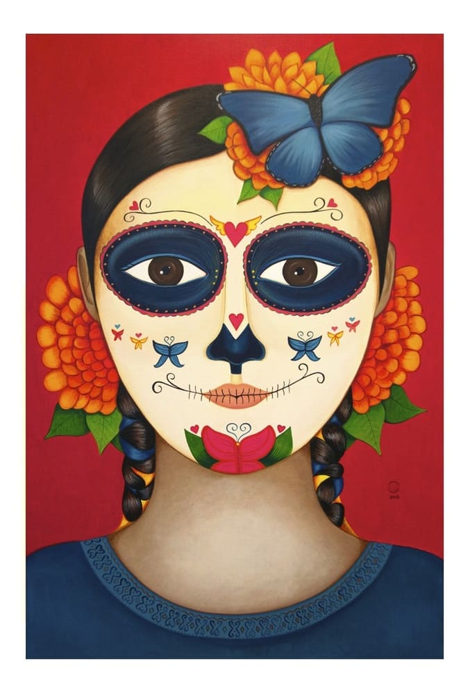 Catrina Azul Art-Print