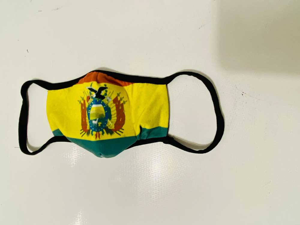 Bolivia flag face mask