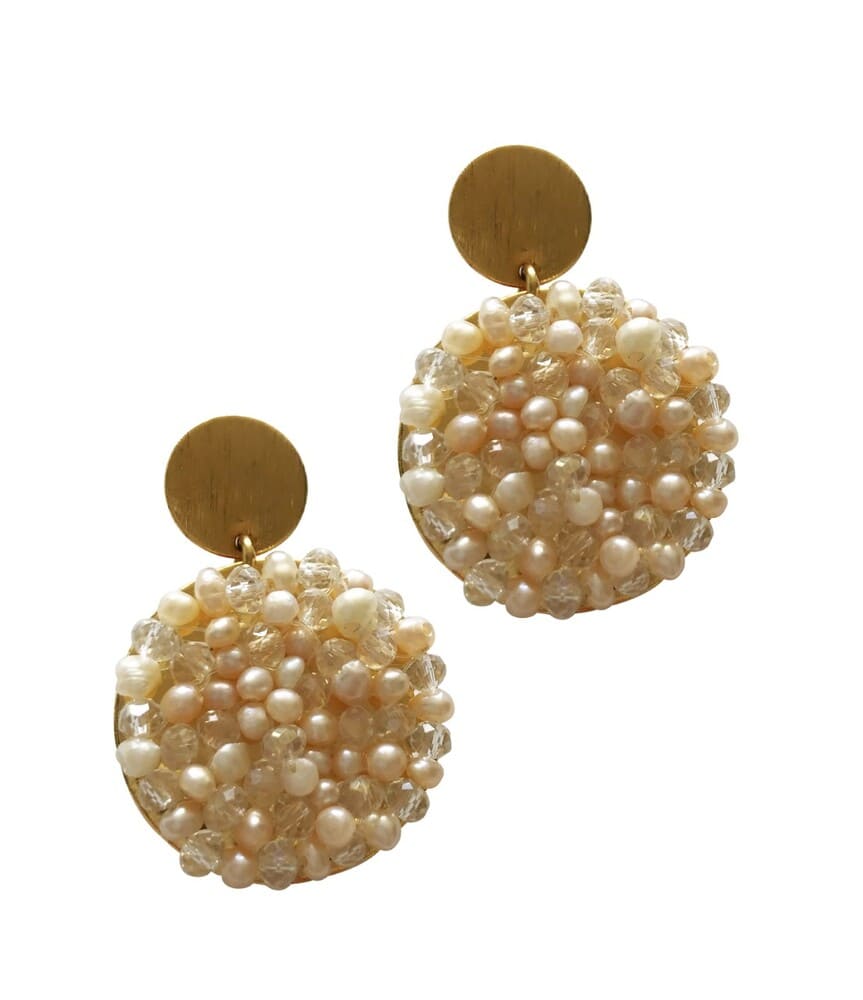 Geo Earrings Round