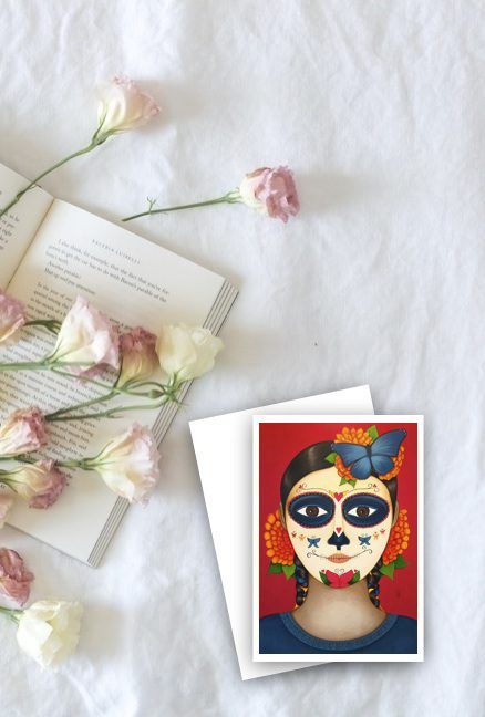 Catrina Azul Art Card