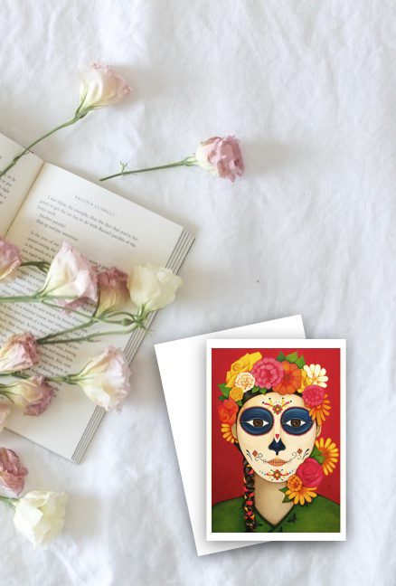 Blooming Catrina Art Card