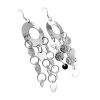 Long-Hammered-Circle-w_3-Dangling-Lines-Earrings-side-view